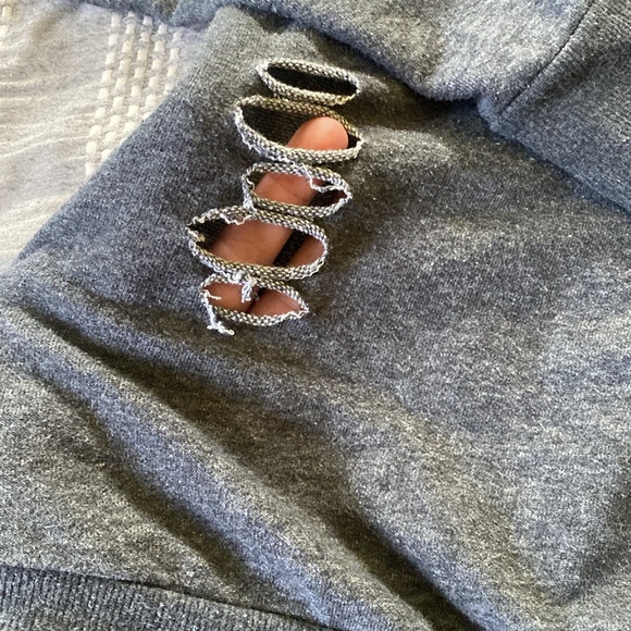 Torrid off the shoulder distressed sweater - Picture 2 of 4